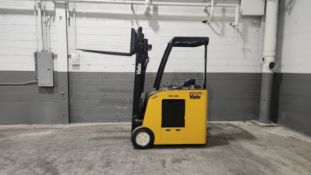 2019 Yale Model: ESC035A 3,500LB Capacity Stand Up Counterbalance Electric Forklift. Hours: 4,807.