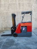 2018 Raymond Model: 425-C40TT 4,000LB Stand Up Counterbalance Electric Forklift. 3-Stage Mast 189"