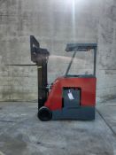 2018 Raymond Model: 425-C40TT 4,000LB Stand Up Counterbalance Electric Forklift. 3-Stage Mast 189"