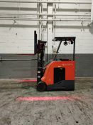 2016 Toyota Model: 8BNCU18 3,500LB Capacity. Stand Up Counterbalance Electric Forklift. Hours: 2,557