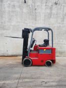 Raymond Model: 470-C50HM 5,000lb Capacity Electric Forklift. Hours: 7,091