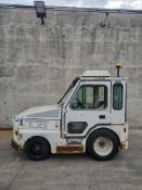 TUG Heavy-Duty Airport Baggage Tow Tractor with Enclosed Cab. Hours: 4,869