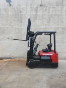 2017 Raymond Model: 4460C35 3,500lb Electric Forklift.