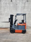 Toyota Model: 7FBCU25 5,000lb Capacity Electric Forklift.
