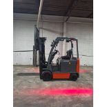 Toyota Model: 8FBCU32 6,500lb Capacity Electric Forklift