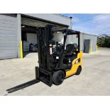 CAT Model: C5000 5,000lb Capacity Cushion Tire LP Powered Forklift.