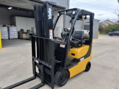 Yale Model: GLC030VXNESE082 3,000lb Capacity Internal Combustion Forklift, Cushion Tires - 6900hrs
