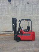 Raymond Model: 445-C35TT 3,500Lb 3-Wheel Electric Forklift. Hours: 5,052
