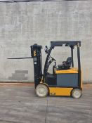 Yale Model: ERC050VGN48TE085 5,000lb Capacity Electric Forklift, Cushion Tires