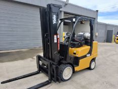 Yale GLC080VXNTSE096 8,000LB LP Cushion Tire Forklift, 212.6" Lift, 42" Forks