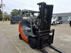 Toyota 8FGC35U-BCS 8,000lb Capacity LP Powered Cushion Tire Forklift