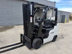 Nissan MCPL02A25LV 4,000LB LP Cushion Tire Forklift, 187" Lift