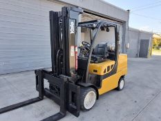 Yale GLC120VXNKSE092 10,950LB LP Cushion Tire Forklift, 185" Lift, 47" Forks