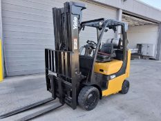 Yale GLC080VXNKAE094 7,350LB LP Cushion Tire Forklift, 201" Lift, 48" Forks