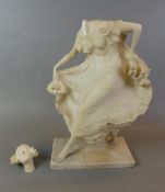 ERNST SEGER (1868-1939), "Tänzerin", Alabaster, signiert,