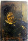 wohl J. LEE, "Herrenportrait", Öl/L., u. li. sig., ohne Rahmen, ca. 51 x 35 cm