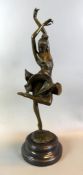 MIGUEL FERNANDO LOPEZ (MILO) (1955), "Balletttänzerin", Bronze,