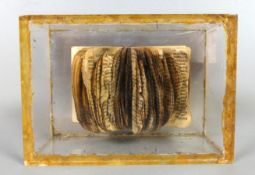 BERNARD AUBERTIN (1934-2015), "Livre Brulé", Schauobjekt,