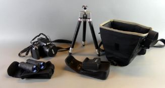 Fotokamera, Nikon, kleines Stativ, mit Tasche, etc. Funktion nicht gefrüft