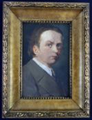HANS DEITERS (1868-1922), "Selbst", Öl/Malkarton, rückseitig betitelt,