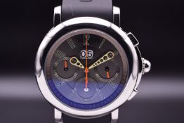 Gerald Genta Omani ‘Khanjar’ Caseback Exceptionally Rare Chronograph Wristwatch Big Date Chrono Spor