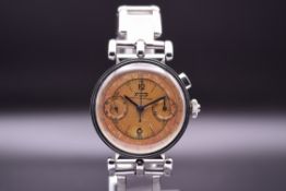 Tissot Antimagnetique Chronograph Tropical Dial Telemeter & Tachymeter Scales C.1940