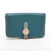 Hermès Blue Veau Swift Dogon Card Case – Rare 2014 