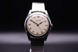 Eberhard & Co. Rare Watch, C.1945 Manual Wind, Steel Case