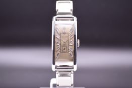 Longines Curvex Platinum with a Diamond-set dial Men's Wristwatch C.1930's