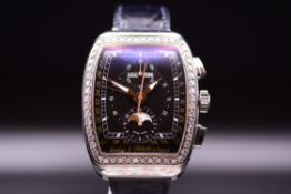 Dubey & Schaldenbrand Grand Chrono Astro Diamond Moon Phase Wrist Watch