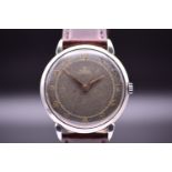 Omega Ref. 2446-1 Pre Seamaster Wristwatch Striking Gilt Dial Patina 1951
