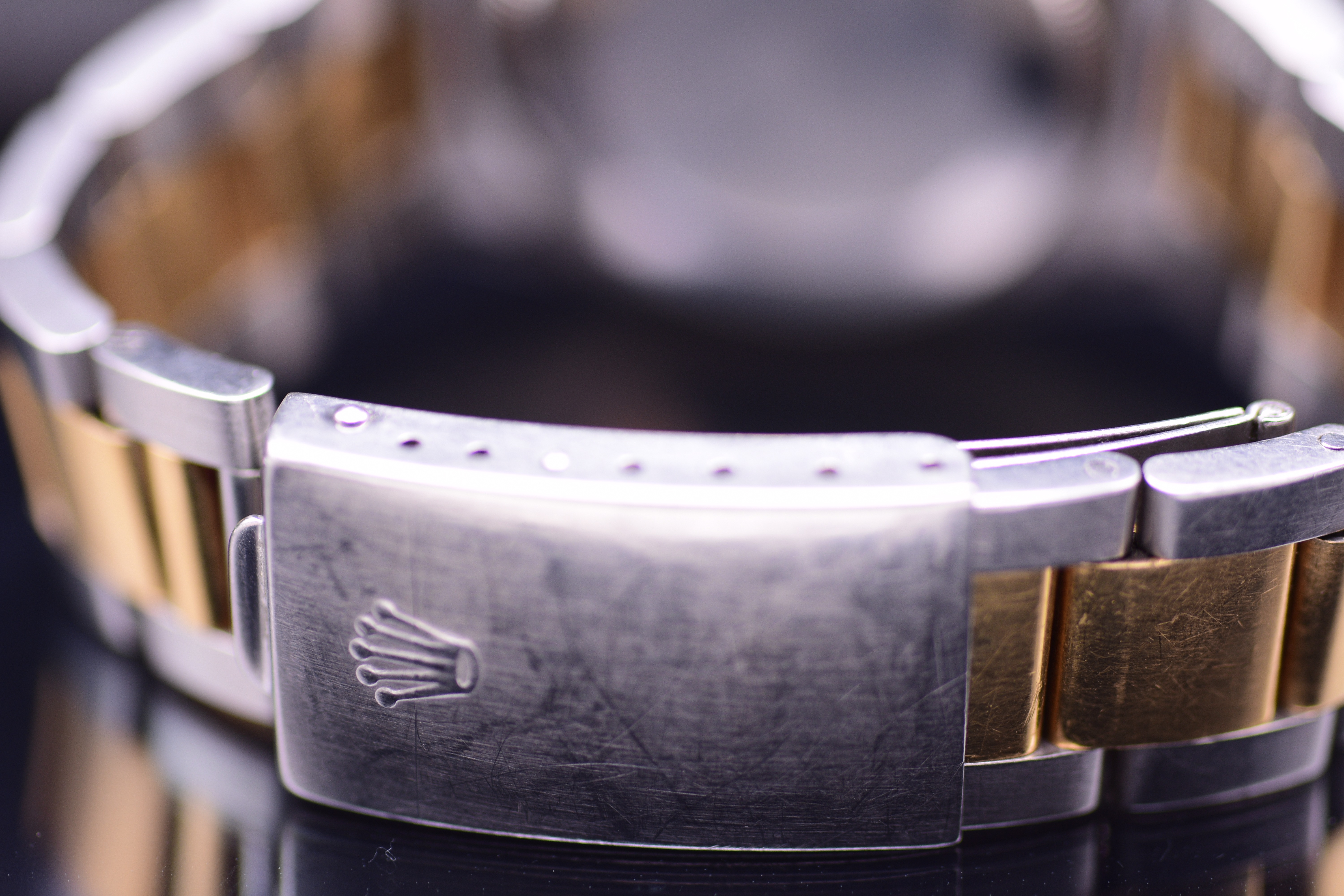Rolex Oyster Perpetual Datejust 1600 Stainless Steel 18k Gold Wristwatch 1963 Black Dial With Papers - Image 9 of 10