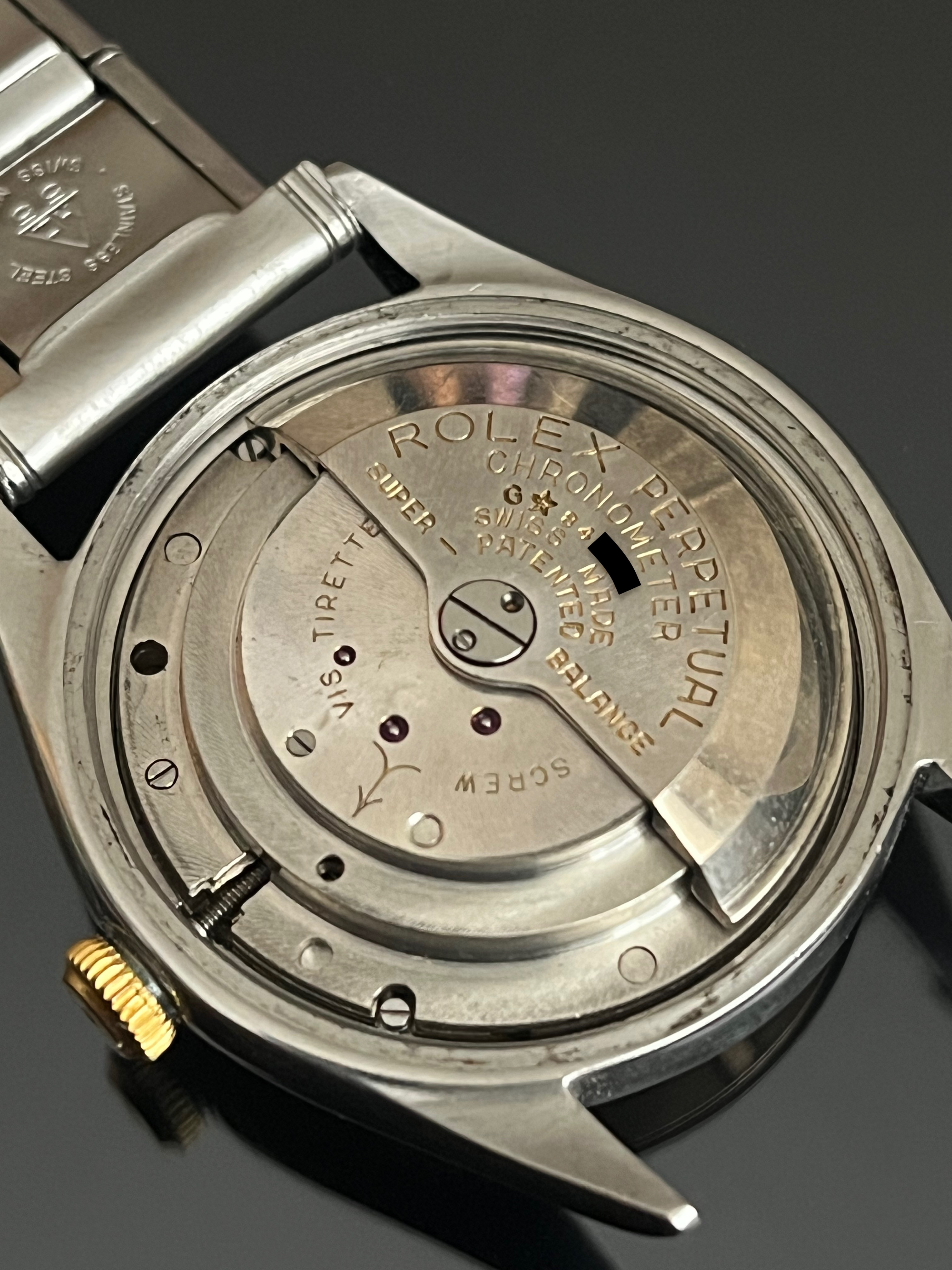 Rolex Oyster Perpetual Big Bubbleback Ref 5029 Stainless Steel Gold Original Chronometer Certificate - Image 10 of 13