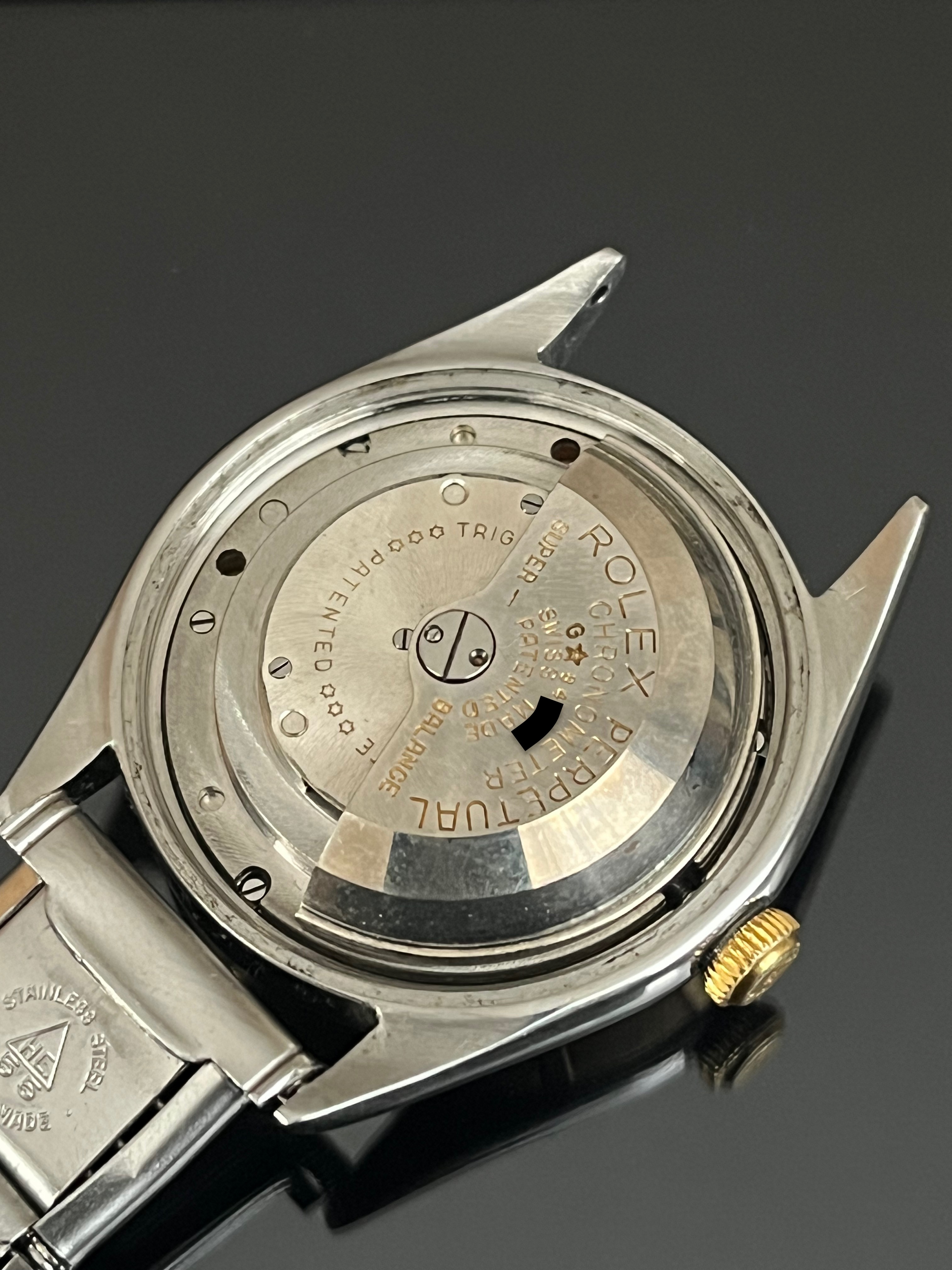 Rolex Oyster Perpetual Big Bubbleback Ref 5029 Stainless Steel Gold Original Chronometer Certificate - Image 11 of 13
