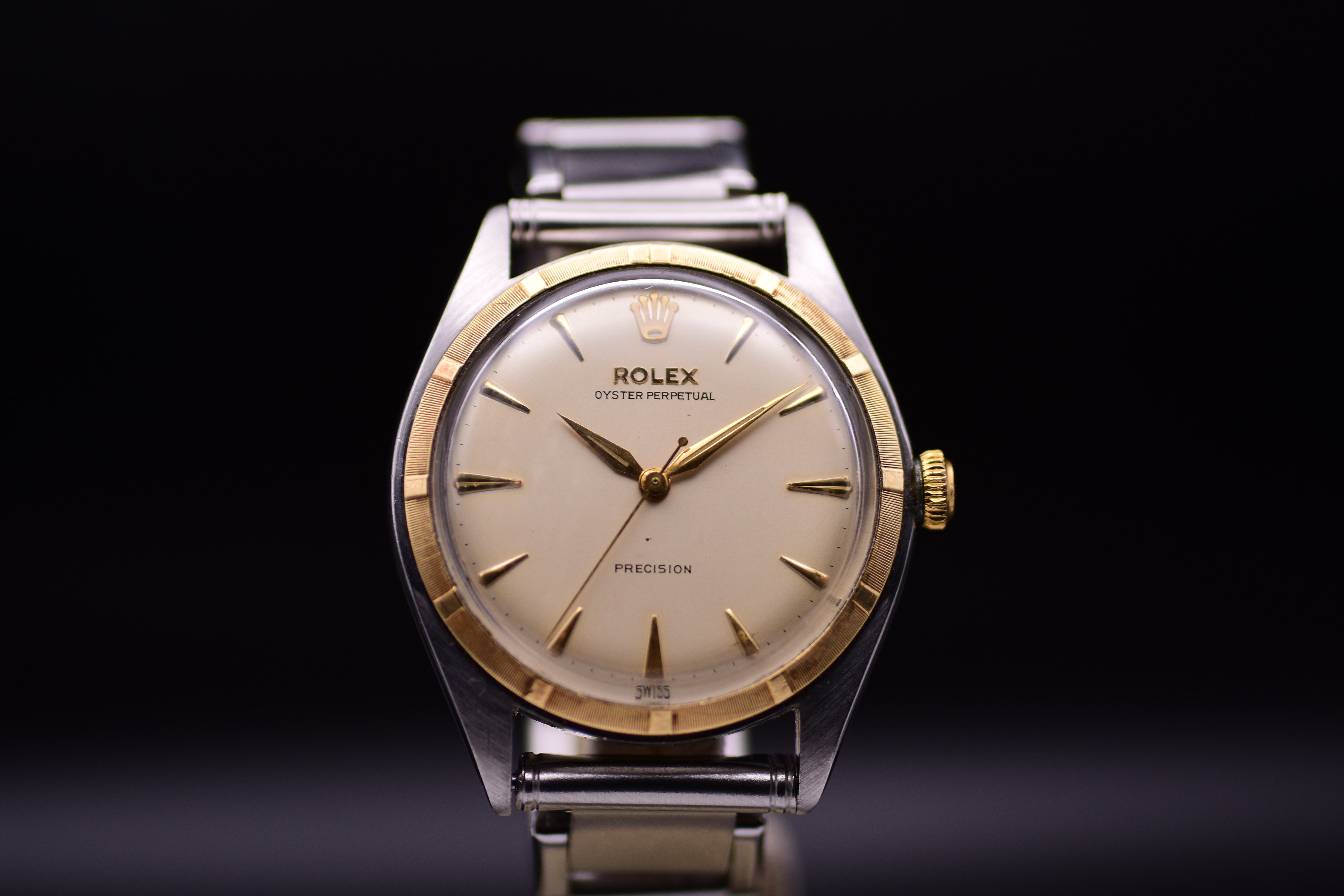 Rolex Oyster Perpetual Big Bubbleback Ref 5029 Stainless Steel Gold Original Chronometer Certificate - Image 2 of 13