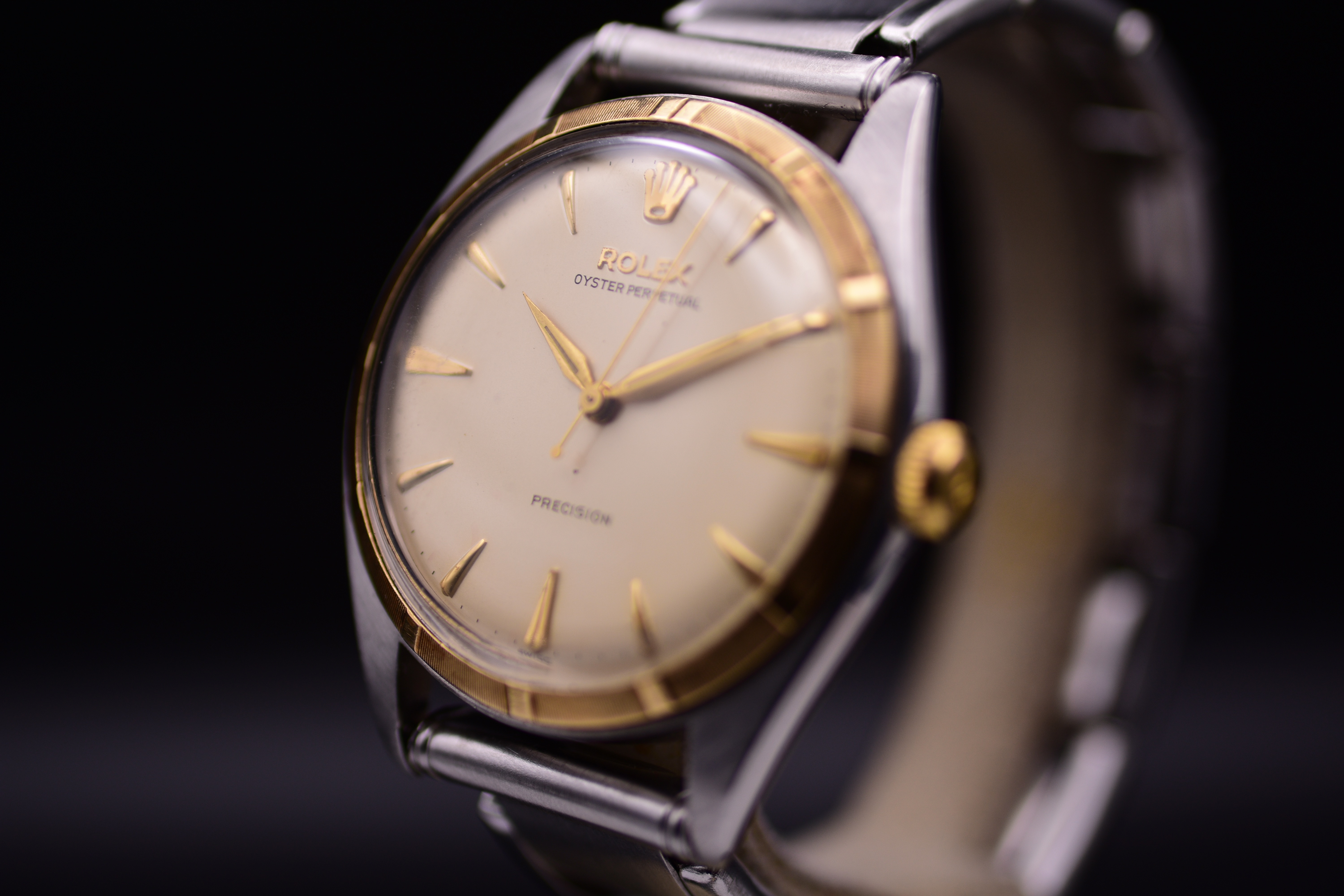 Rolex Oyster Perpetual Big Bubbleback Ref 5029 Stainless Steel Gold Original Chronometer Certificate - Image 4 of 13