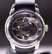Behrens Inventor Series 'Rotary' BHR022 Avant Garde Gentleman's Stainless Steel Automatic Wristwatch