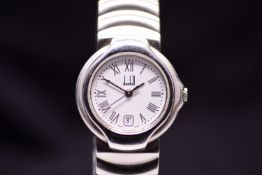 Alfred Dunhill Millennium 8000 TB MC Elegant Lady's Stainless Steel Quartz Wristwatch c1990