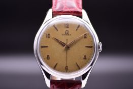 Omega Ref. 2506-10 Jumbo Dress Watch Oversized Cal 283 Textured Patina Dial 1950