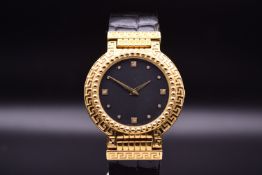 Gianni Versace: A Vintage 'Signature' Wristwatch with Greco Key Bezel