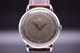 Omega Ref. 2446-1 Pre Seamaster Wristwatch Striking Gilt Dial Patina 1951
