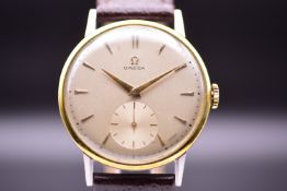 Omega Jumbo Oversized Ref. 2272-6 Two Tone Steel & Gold Dress Watch 1943
