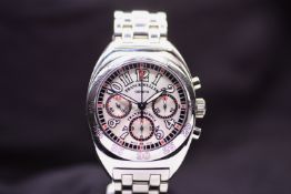 Franck Muller Transamerica Ref: 2000 CC AT  Elegant Gentleman's Stainless Steel Automatic Chronograp