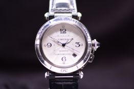 Cartier Pasha de Cartier 2379  Elegant Gentleman's Stainless Steel Automatic Wristwatch C 1999