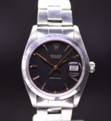 Rolex Oysterdate Precision Ref. 6694 Rare Black Dial c. 1975