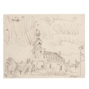 LYONEL FEININGER (1871-1956) Dröbsdorf (Executed on 5 September 1923)