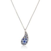 ELSA PERETTI FOR TIFFANY: SAPPHIRE-SET 'TEARDROP' PENDANT/NECKLACE