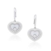 CHOPARD: DIAMOND-SET 'HAPPY DIAMONDS' EARRINGS