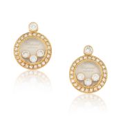 CHOPARD: DIAMOND-SET 'HAPPY DIAMONDS' EARRINGS