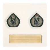 SHACKLETON - NIMROD EXPEDITION Pair of Royal Clyde Yacht Club cap badges for Shackleton's Britis...
